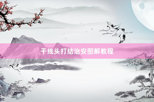 干线头打结治安图解教程